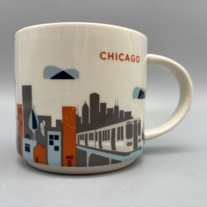Starbucks Chicago You Are Here‎ Series Collection 14oz Coffee Tea Mug Cup